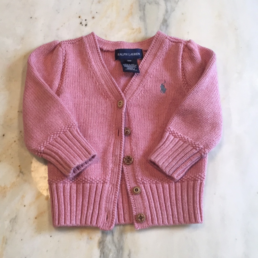 Ralph Lauren 9m Pink Sweater